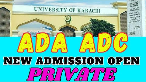 KARACHI UNIVERSITY ANNOUNCED PRIVATE ADMISSION 2025