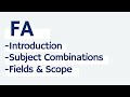 What is FA? - Scope of FA  - Subject Combinations | Waqas Nasir