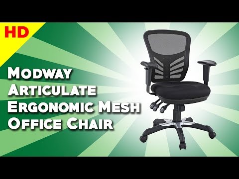 Modway Articulate Ergonomic Mesh Office Chair in Black