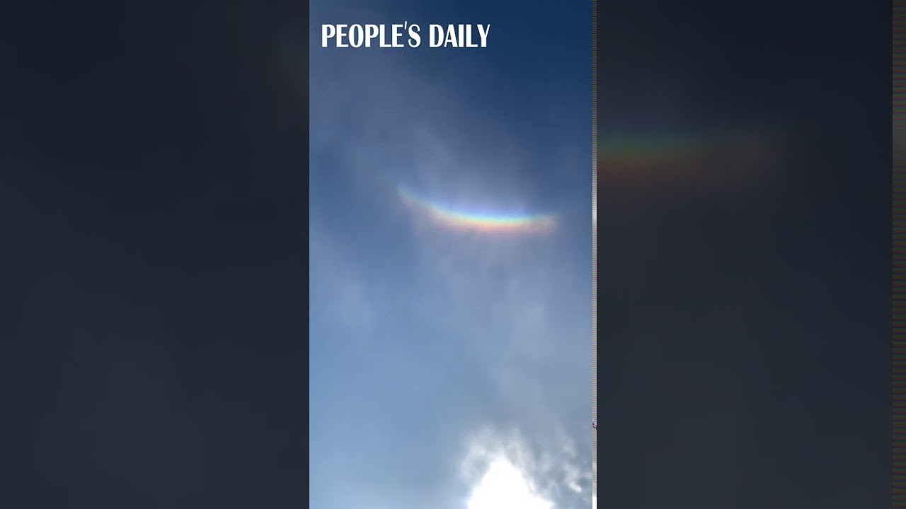 The sky is smiling! Upside down rainbow was spotted in 