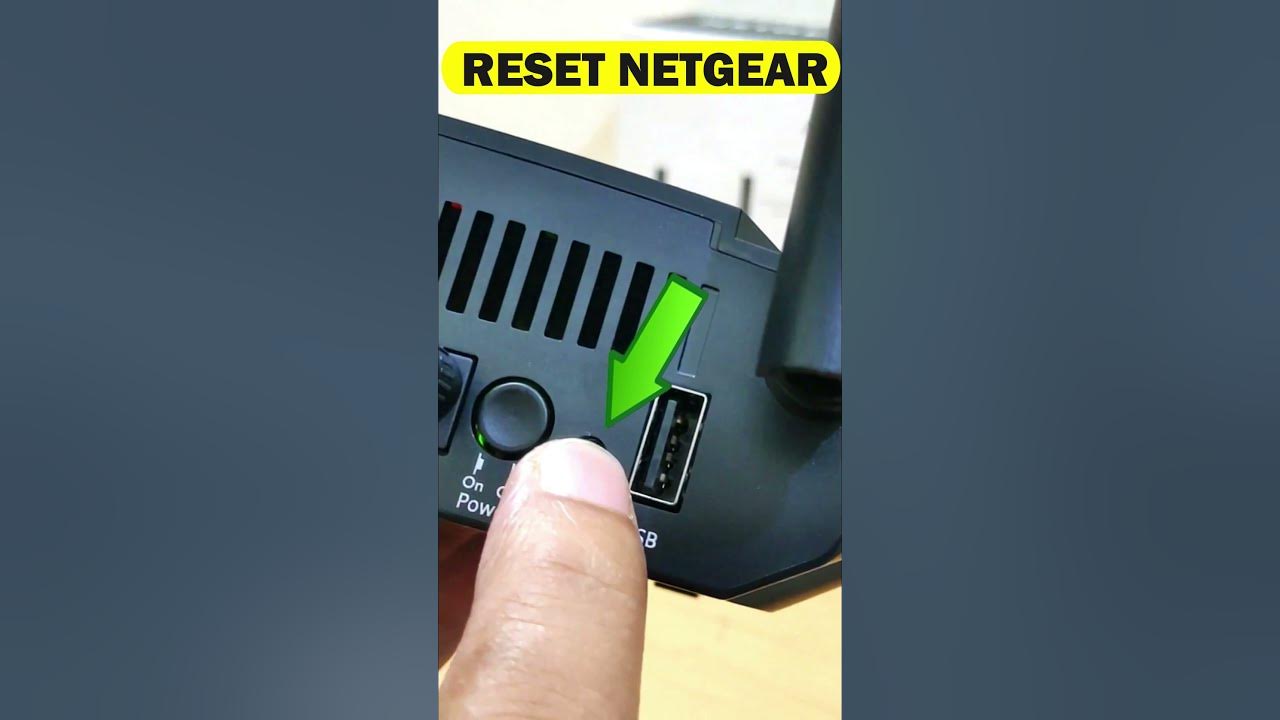 How To Reset Netgear Router YouTube
