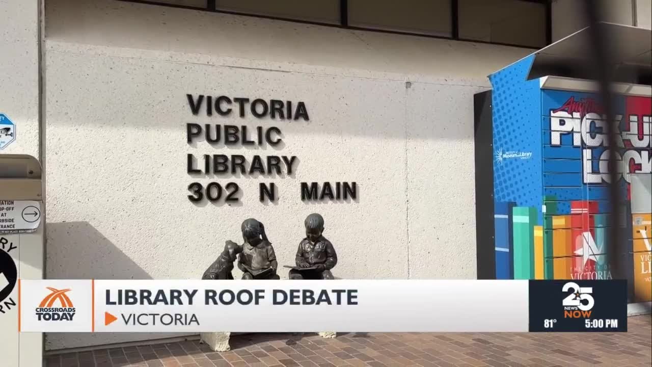 Dispute over repair costs delays Victoria Public Library roof work