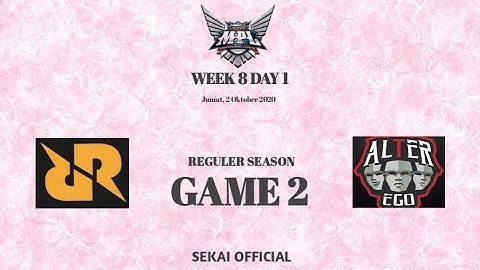 RRQ Hoshi Vs Alter Ego GAME 2 MPL ID S6 Week 8 Day 1