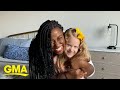 Black mom and white daughter address strangers' comments in viral video