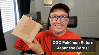 Pokémon Certified Guaranty Company (CGC) Standard Return with Graded Japanese Cards