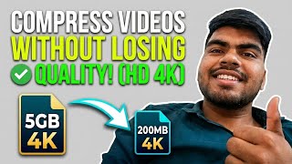 How To Compress Longer File Video without Losing Quality || Video Ki MB Ko Kam Kaise Karen
