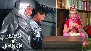 Jeannie Surprises Tony In His Spaceship | I Dream Of Jeannie