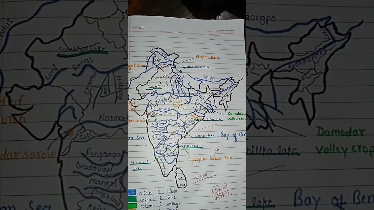 (geo) chapter 3 , class 10th show the maps of rivers, dams,lake ,and valleys.....