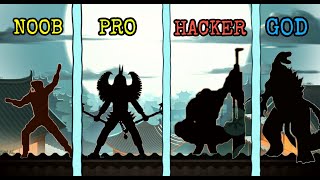 NOOB vs PRO vs HACKER vs GOD - Shadow Fight 2 Special Latest