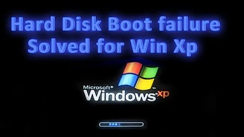 Hard Disk Boot failure Solved for Win Xp