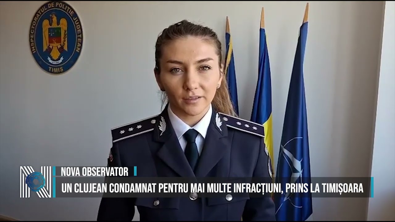 Un clujean condamnat pentru mai multe infracțiuni, prins la Timișoara 