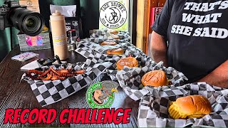 Jack Brown's Beer & Burger Joint Memphis Tennessee Burger and Fried Oreo Double Challenge