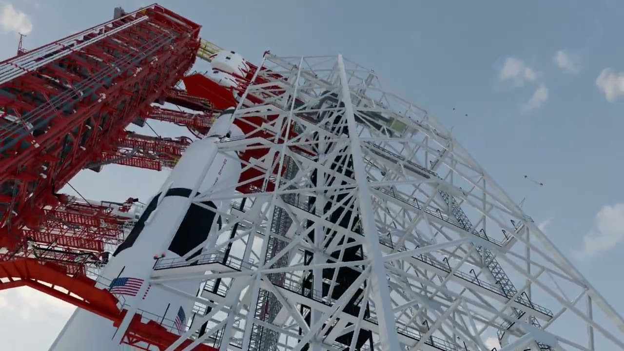 Apollo 15 Part 8: Mobile Service Structure (MSS) Delivery and Setup (A Blender Animation)