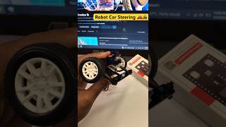 Arduino Robot Car Steering Kit | Car Steering Wheel Kit | DIY Steering Assembly #tronicslk