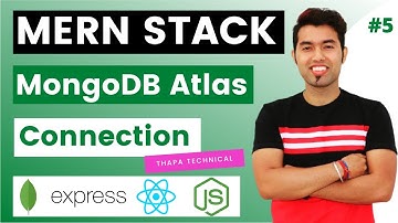 🔴 MERN Tutorial #5: Connect (Backend to Database) MongoDB Atlas with NodeJS using Mongoose in Hindi