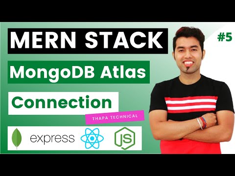 🔴 MERN Tutorial #5: Connect (Backend to Database) MongoDB Atlas with NodeJS using Mongoose in Hindi