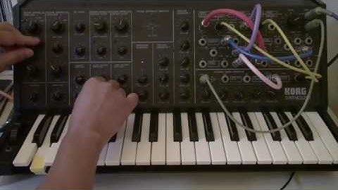 Korg MS-20 a simple techno loop 18 #korgms20