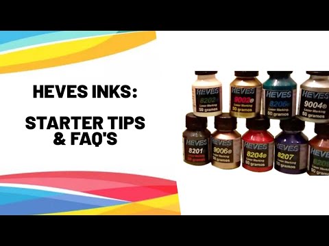 Heves Laser Inks. Some starter tips! Quick Guide ♻️💻