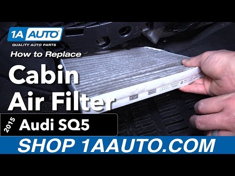 How to Replace Cabin Air Filter 14-19 Audi SQ5