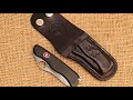 Making a Victorinox sentinel leather sheath