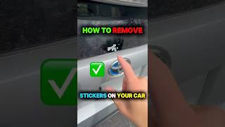 How To Remove Stickers on Your Car Easily &amp; Safely #cardetailingtips