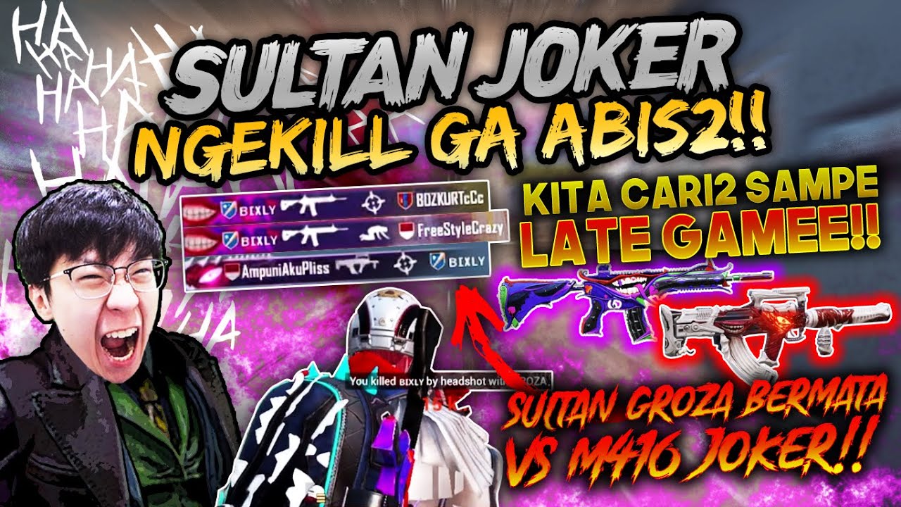 KITA CARI SULTAN JOKER YG NGEKILLL MULU!! SULTAN GROZA JUJUTSU VS M416 JOKER | PUBG MOBILE INDONESIA