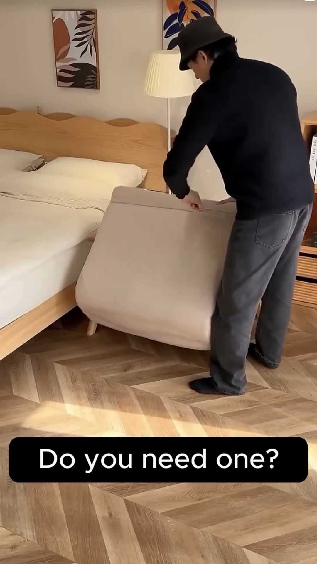 Product Link in Bio ( # 1393 ) ✅ Space Saving Foldable Nordic Sofa Bed