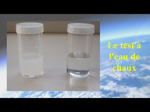 Vidéo: Comment l'eau de chaux devient-elle laiteuse ?