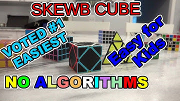 How to solve the Skewb Cube- Z Cube Carbon Fiber Skewb NO Algorithms. Easiest cube to solve.