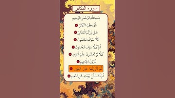 محمد الفقية - سورة التكاثر