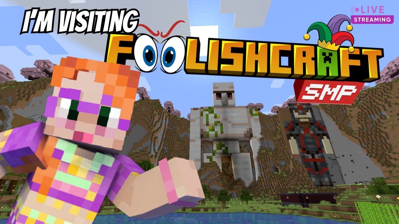 My FRIENDS give me a TOUR of FoolishCraft SMP | Live Stream