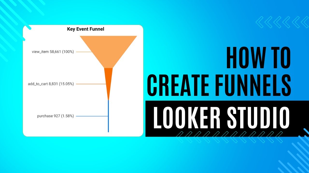 How to Create a GA4 Key Event Funnel in Looker Studio - YouTube