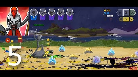 Stick war 3 - Campaign Level 5 - Voltaic Wrath - Insane - Gameplay (Android, iOS)