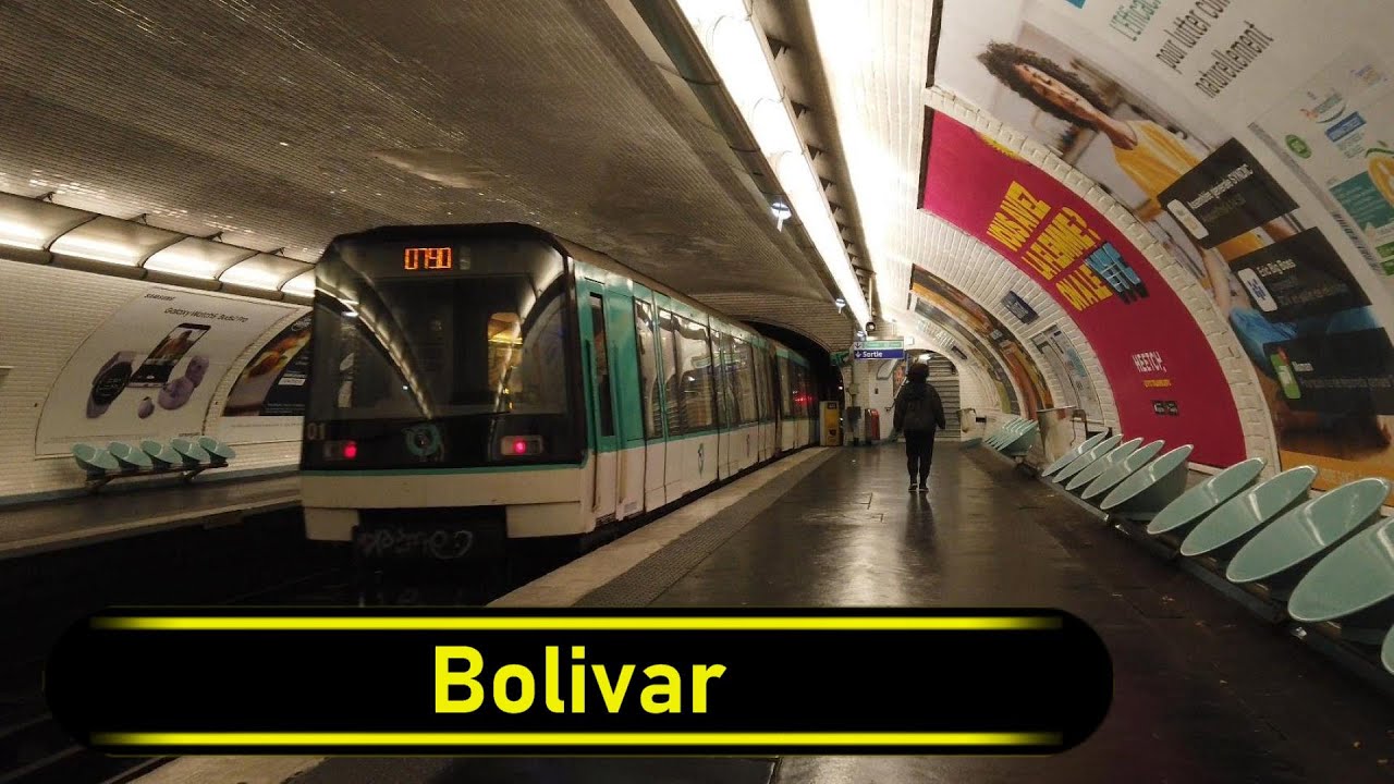 Metro Station Bolivar Paris 🇫🇷 Walkthrough 🚶 YouTube