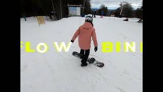Why Flow Bindings #flowbindings #snowboarding #rearentry #chasingcasey #beaudog