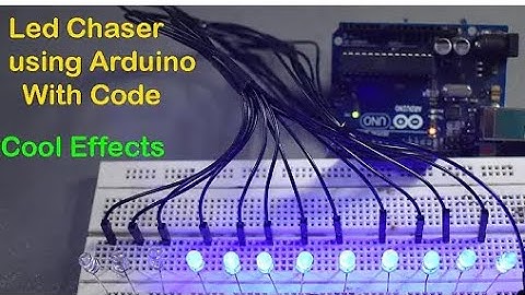 How to make a L.E.D chaser using arduino nano | How to make led chaser  | multiple colour led chaser