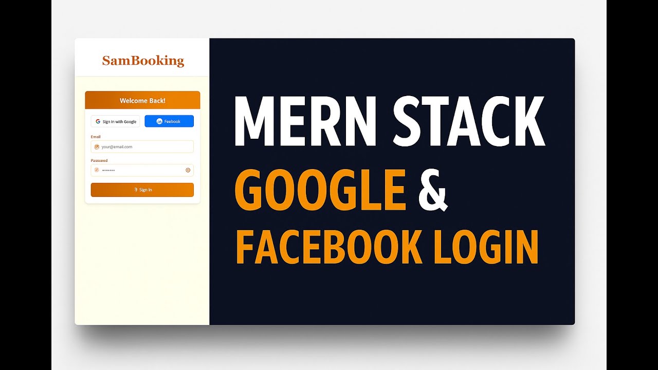MERN Stack Authentication Tutorial Google & Facebook Login Integration ...