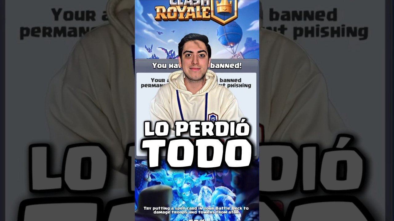Banean a POMPEYO por GEMAS NEGATIVAS 💎 #clashroyale