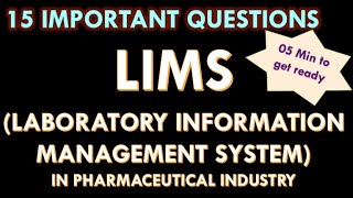 LIMS Software in Pharma l LIMS Software in Pharmaceutical industry l Interview question and answers screenshot 4