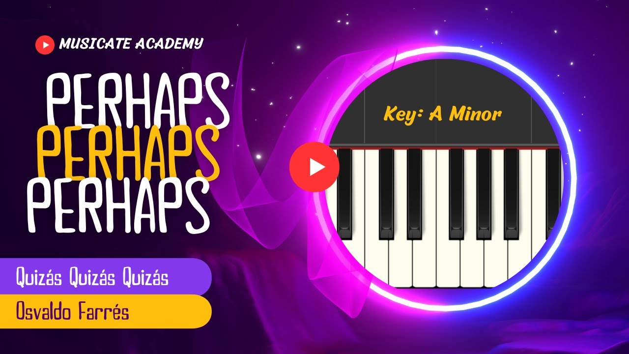 Perhaps, Perhaps, Perhaps (Quizás Quizás Quizás) | EASY Piano Tutorial by Musicate Academy