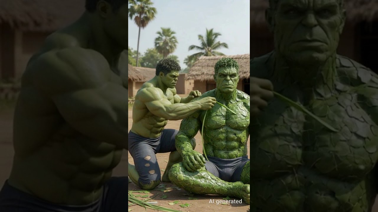 Hulk making statue 😱. 