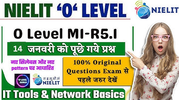 O Level M1-R5 Exam Preparation 2024 | O Level IT Tools ( Model Paper-5) Solution | M1Top 100 MCQs