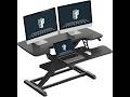 FLEXISPOT Standing Desk Converter 36" Desk Riser, Height Adjustable Desktop Riser Sit Stand