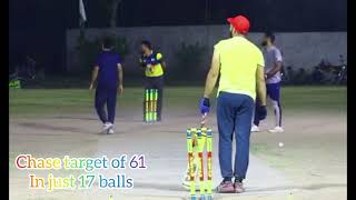 taimoor_mirza &fahadmianchannu  chase target of 61 runs on just 17 balls|thrilling match