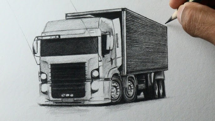 Como desenhar caminhão Scania R450 - PASSO A PASSO - narrado 