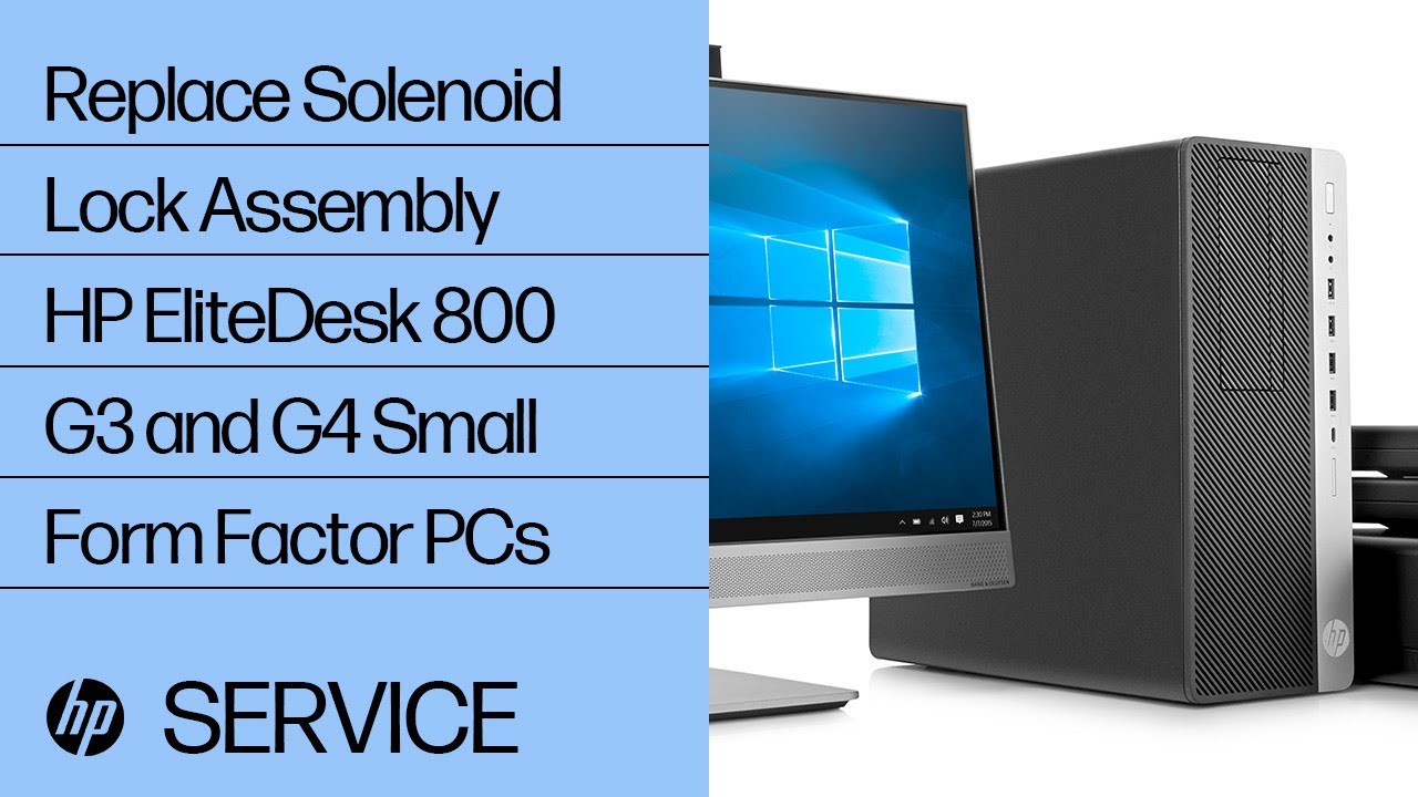 Replace the Solenoid Lock Assembly | HP EliteDesk 800 G3 and G4 Small ...