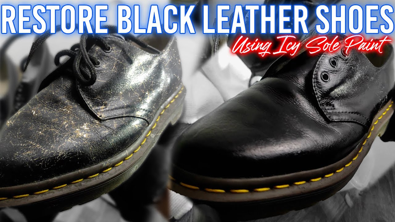 RESTORE BLACK LEATHER SHOES, BRING BACK TO LIFE