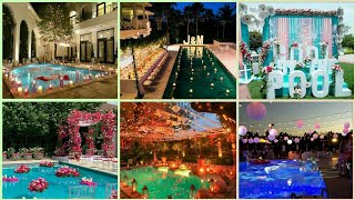 Awesome Wedding decoration ideas on pool side  /Cool Pool party events decoration ideas for summers