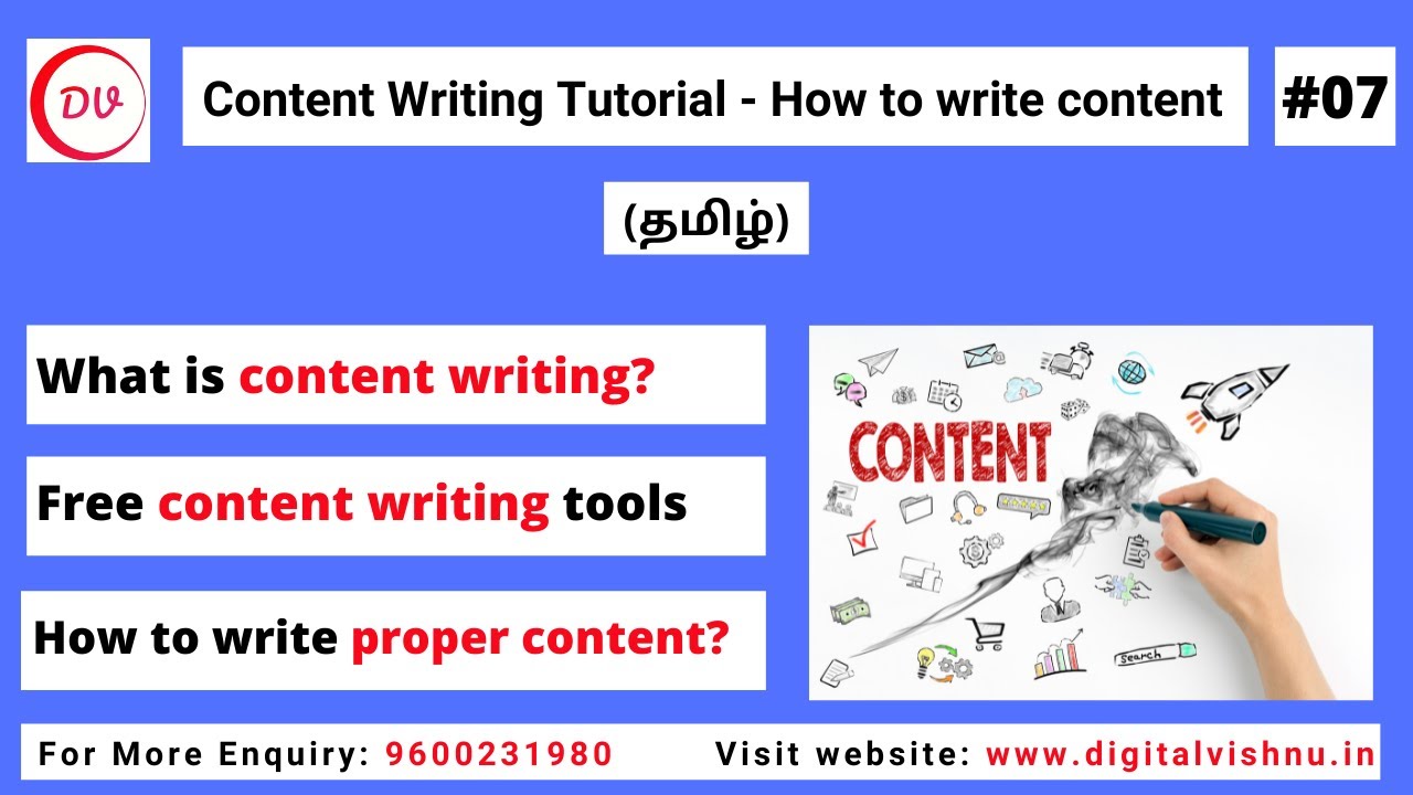 Content Writing in Tamil | Content Writing Course in Tamil | Free Content Writing Tools in Tamil