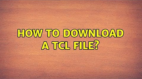 Ubuntu: How to download a tcl file?
